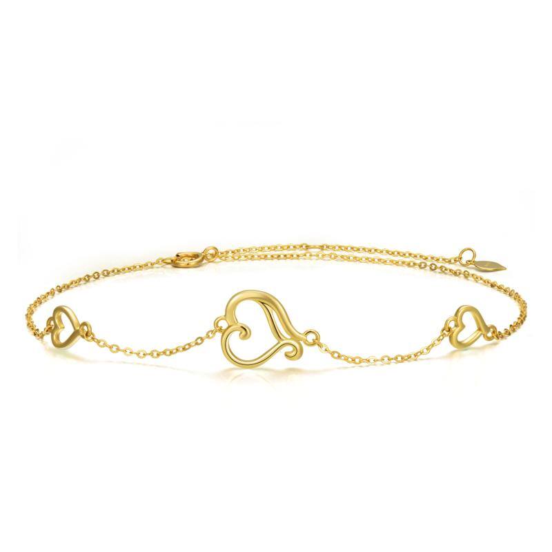 14K Gold Heart Sing… - image