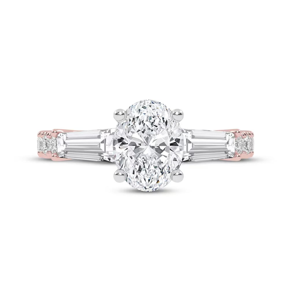 10K White Gold 1 to 3.5 CT. T.W Round Cut Lab Created Diamond Engagement Ring D VVS1-VS1 Clarity 3EX IGI Certified-3