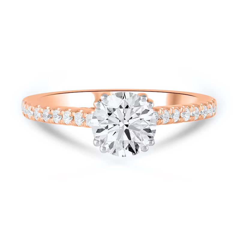 10K Gold 1 to 3.5 CT.T.W. Round Lab Created Diamond Custom Engagement Ring IGI Certified-4
