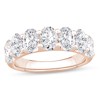 10K Rose Gold 3 CT. T.W Oval Shaped Lab Created Diamond Wedding Ring D Color VS1-VVS1 Clarity 3EX IGI Certified-22