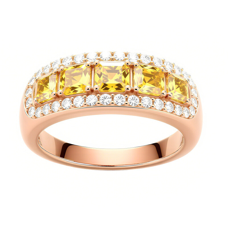 14K-Rosengold-Prinzessin-Schliff-Zitrin-Verlobungsring-1