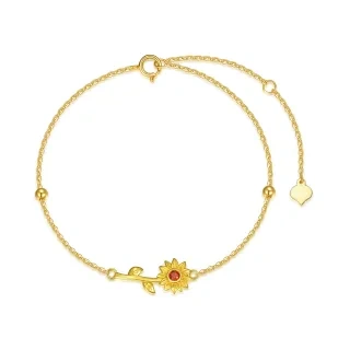 14K Sunflower Bracelet Anklet Gifts for Women Mom Mother's Day-25