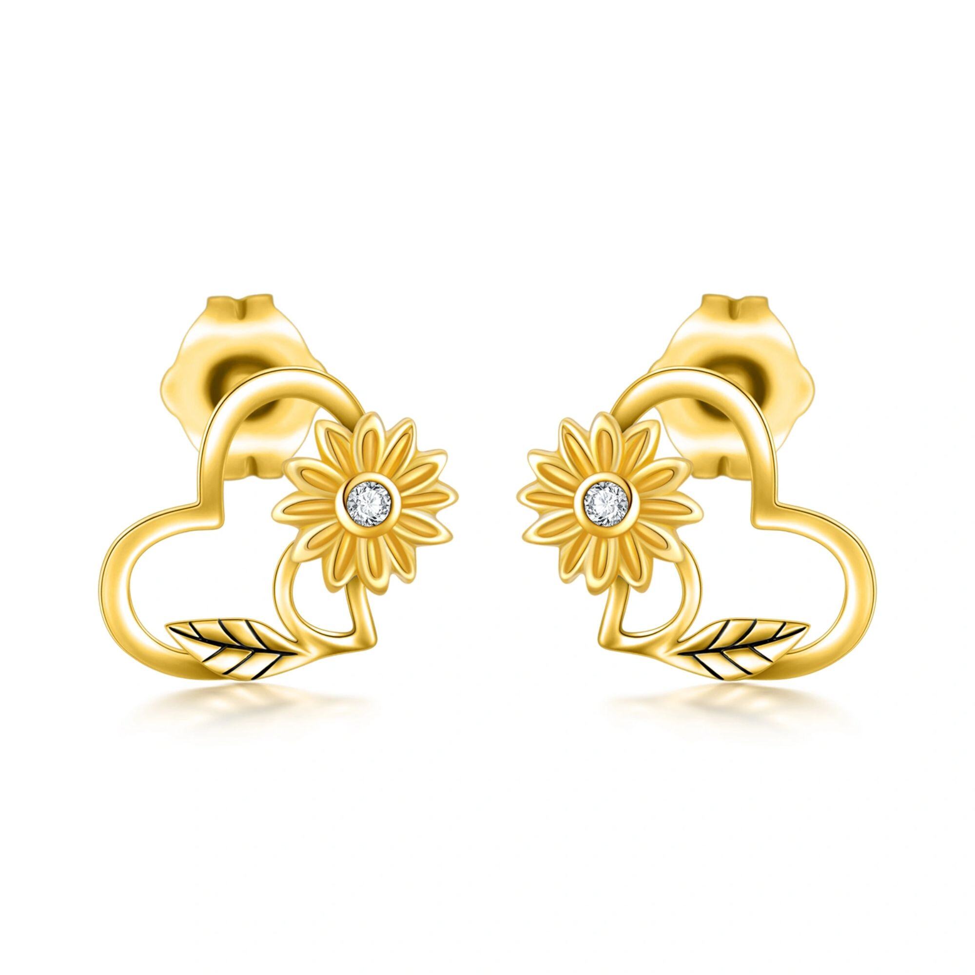 14K Gold Sunflower … - image