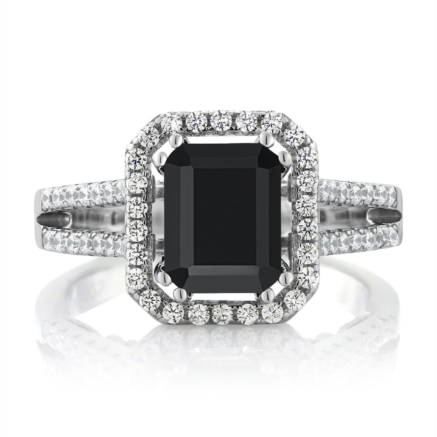 14K White Gold 2CT … - image