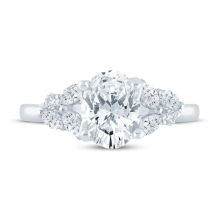 10K White Gold 2 CT.T.W. Marquise Lab Created Diamond Custom Couple Engagement Ring D-VVS1 3EX IGI Certified-49