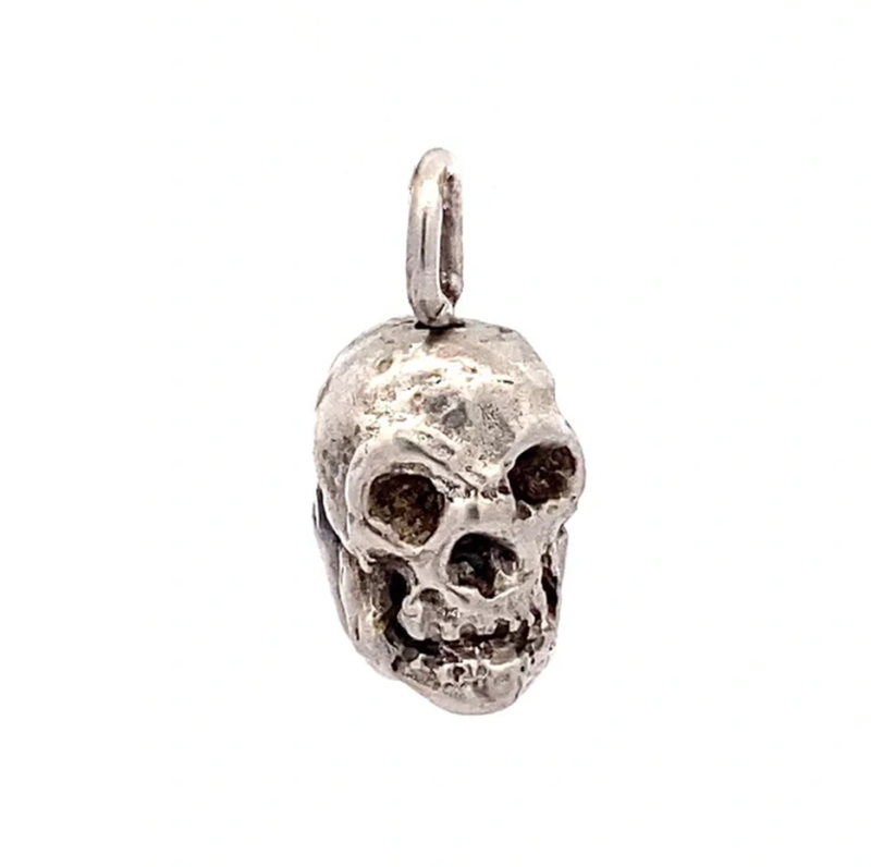 14K White Gold Black & White Diamond Life After Death Pendant-1