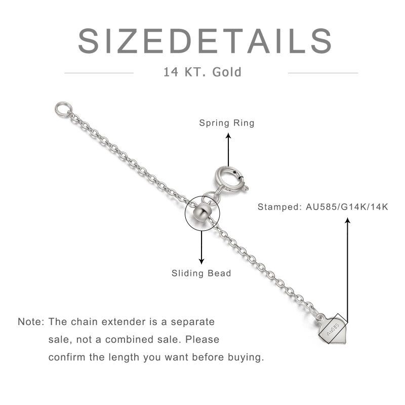 1 inch 10K gouden verlengketting voor kettingen en armbanden-5