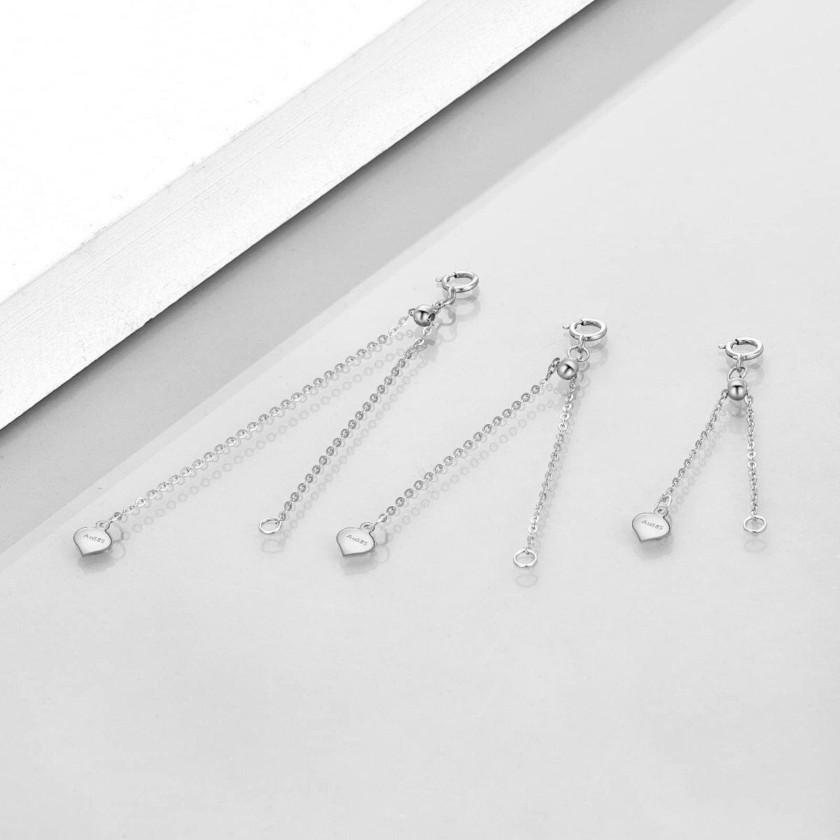 Chaîne d'extension en or 14 carats de 1 pouce pour colliers et bracelets-3