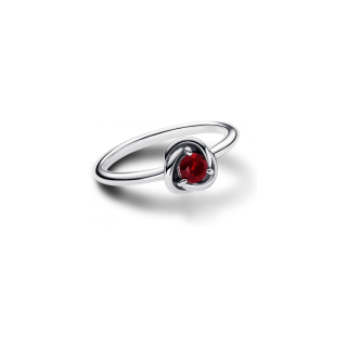 14K Garnet Personalized Engraving Rose Ring-2