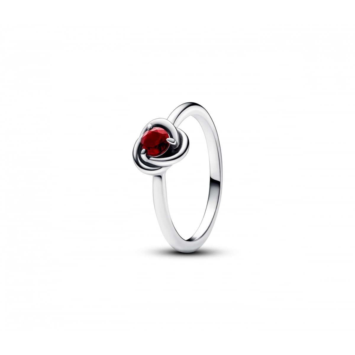 14K Garnet Personalized Engraving Rose Ring-2