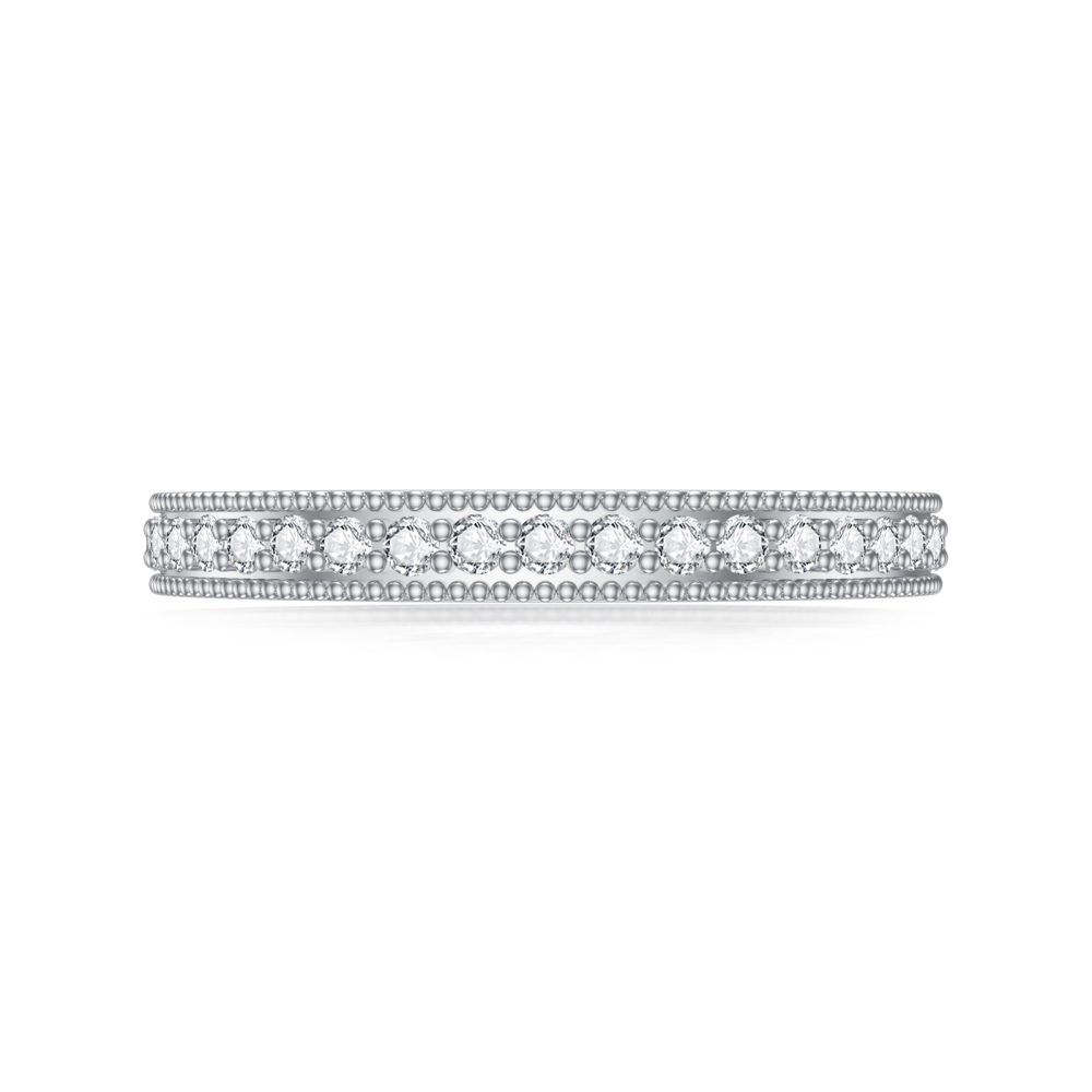 10K White Gold Lab Created Diamond & Moissanite Custom Square Engagement Ring 3EX IGI Certified-4