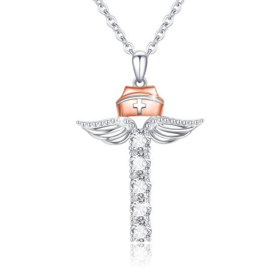 Sterling Silver Moissanite Pendant Necklace