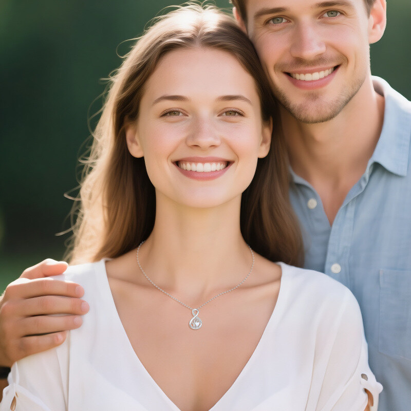 14K-Weißgold-Opal-Tree-of-Life-und-Unendlichkeitssymbol-Anhängerkette-3