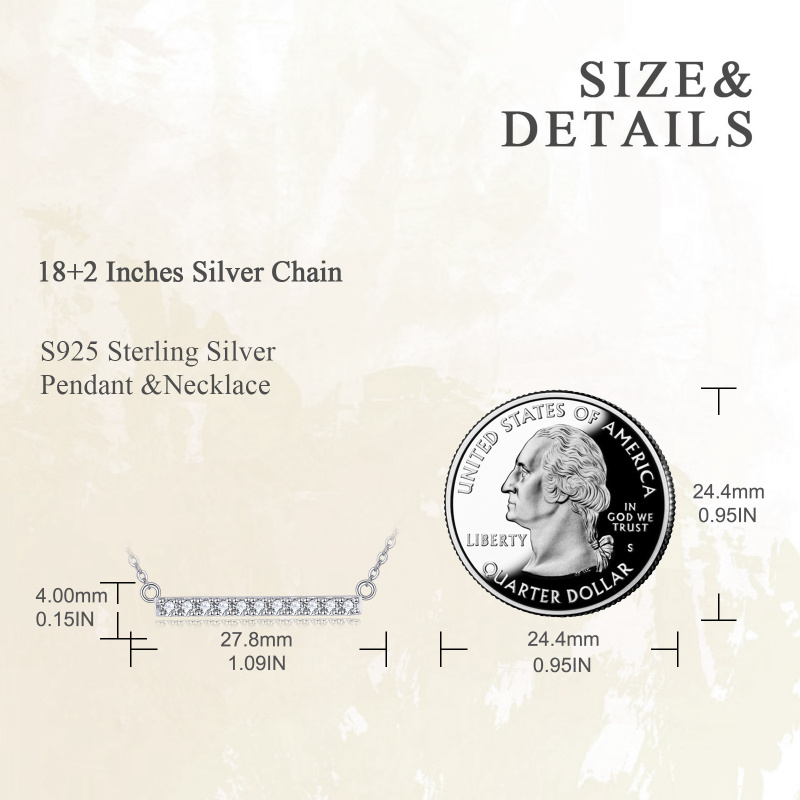 Naszyjnik z okrągłym, szlifowanym cyrkoniami sześciennymi w kolorze złota 10K-5