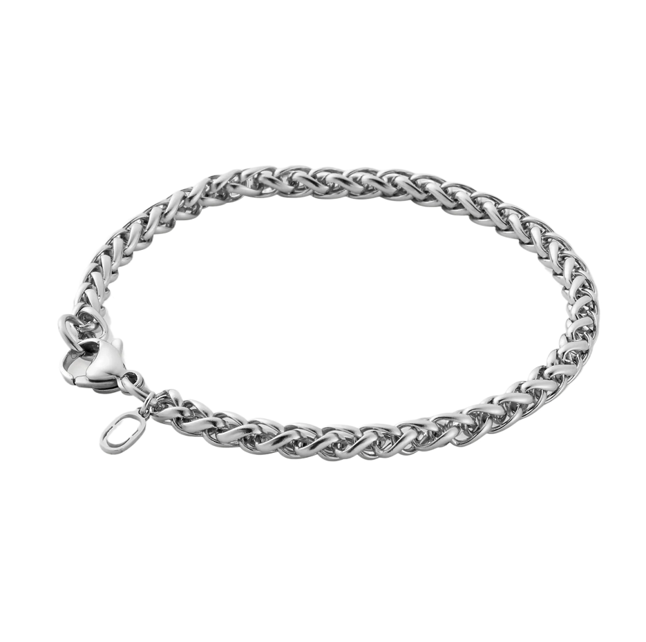 Sterling Silver Wheat Chain Bracelet 5mm-1