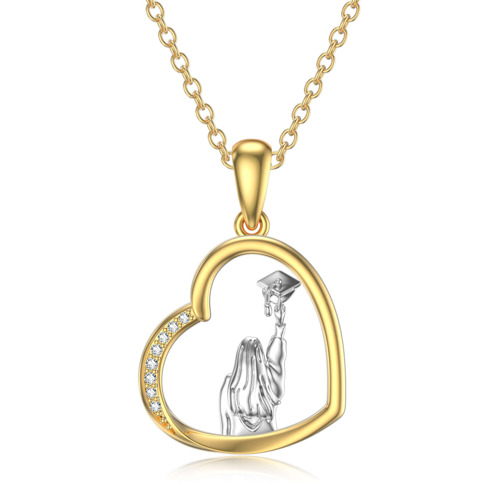 14K Gold Two-Tone C… - image