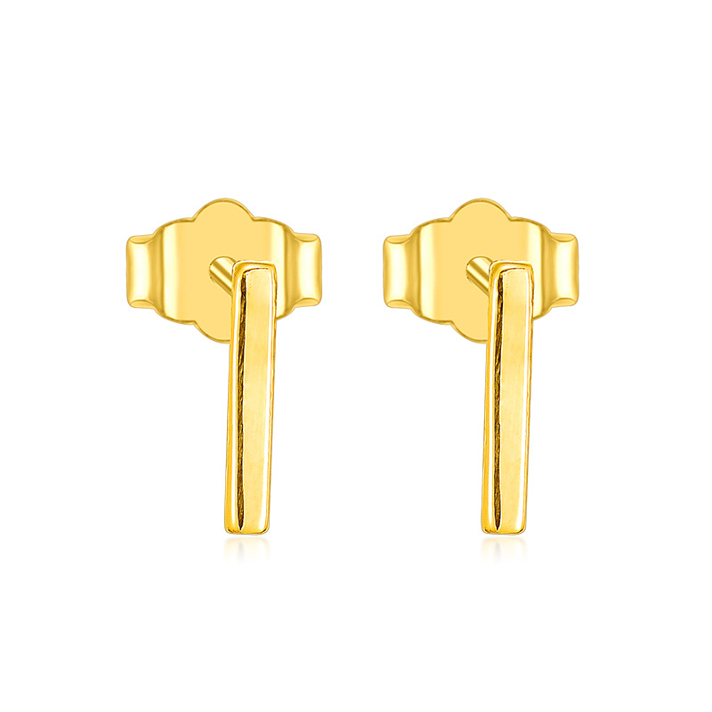 14K Yellow Gold Bar… - image