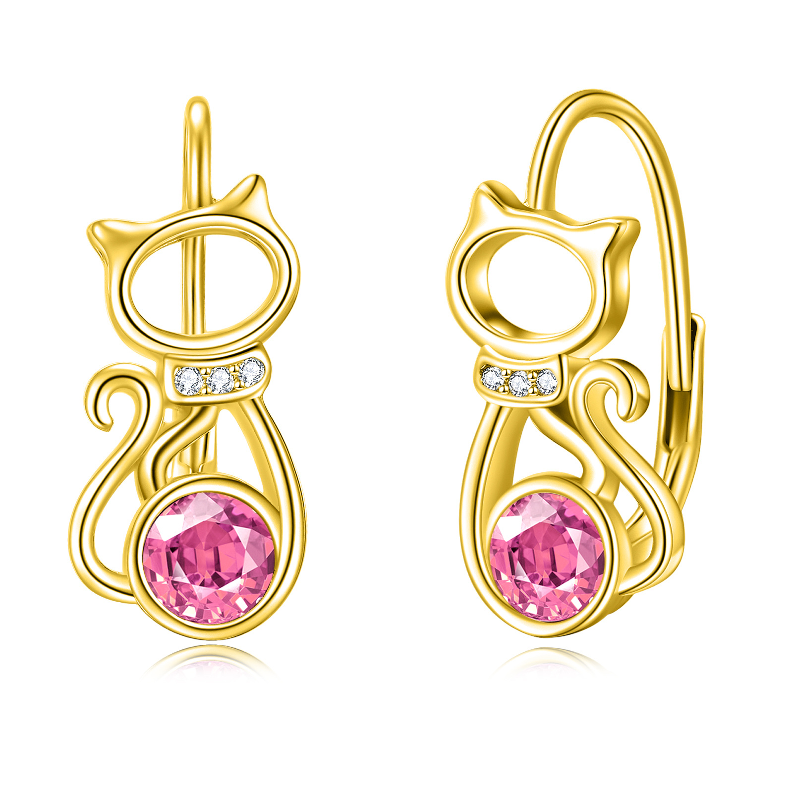 14K Yellow Gold Cir… - image
