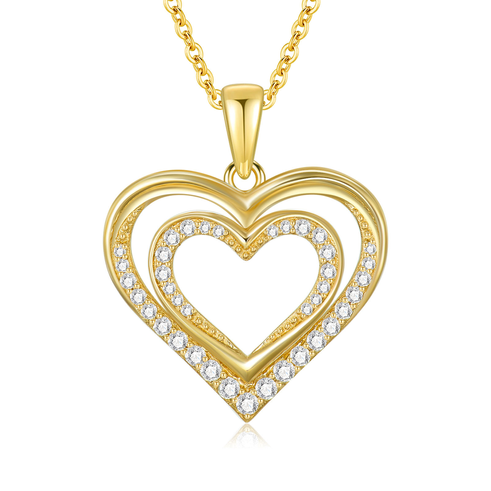 14K Yellow Gold Cir… - image