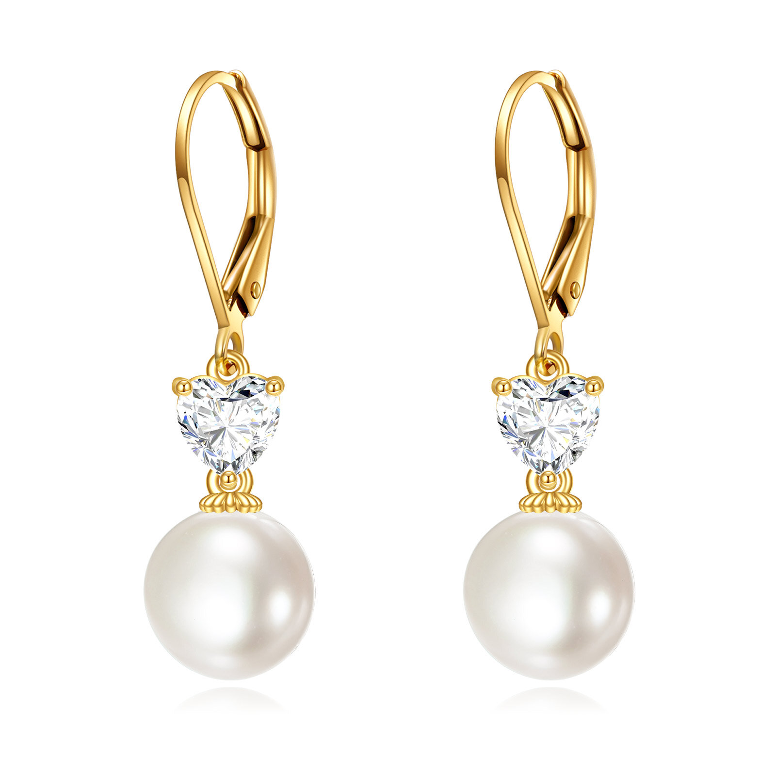 14K Yellow Gold Hea… - image