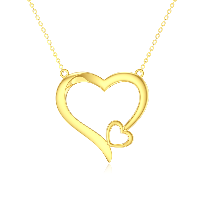 14K Yellow Gold Hea… - image