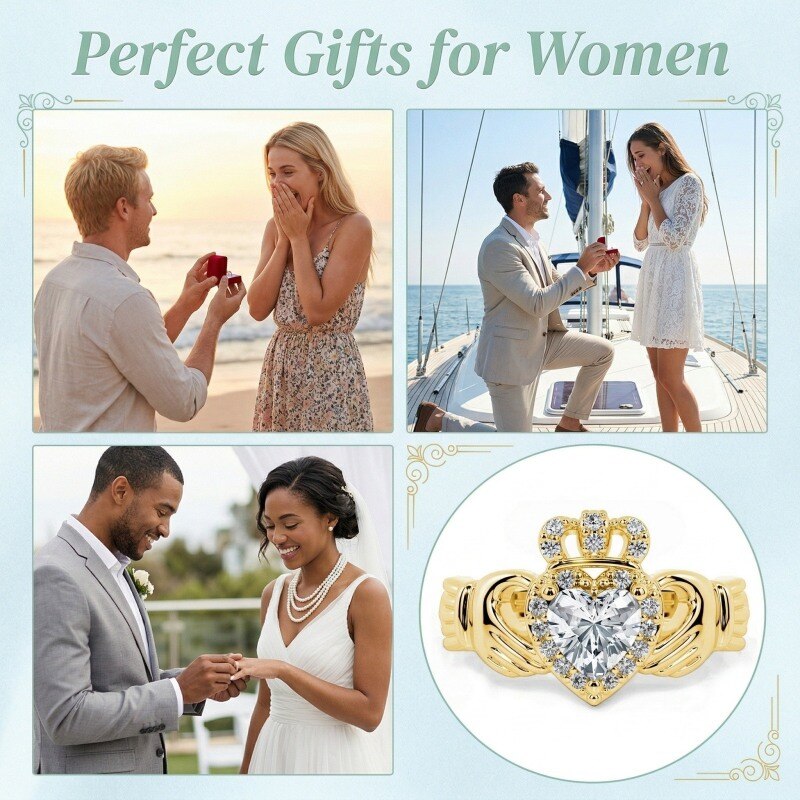 18K Gold 0.75 to 3.25 CT Heart Cut Lab Created Diamond Custom Engagement Ring D Color VVS-VS Clarity 3EX IGI Certified-5