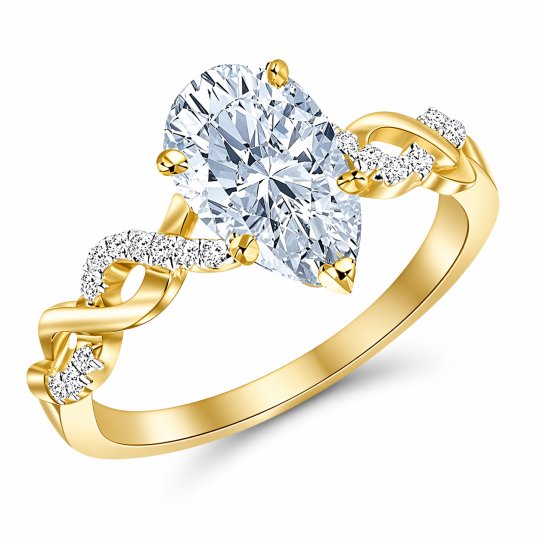 Anillo de compromiso personalizado de oro 10K con diamante de laboratorio talla marquesa de 1,5-3,5 CT, color D, claridad VVS2, 3EX, certificado IGI