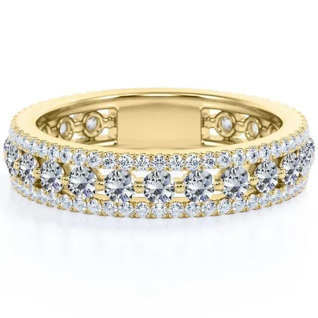 18K Gold Lab-Grown Diamond Custom Wedding Ring for Women-1