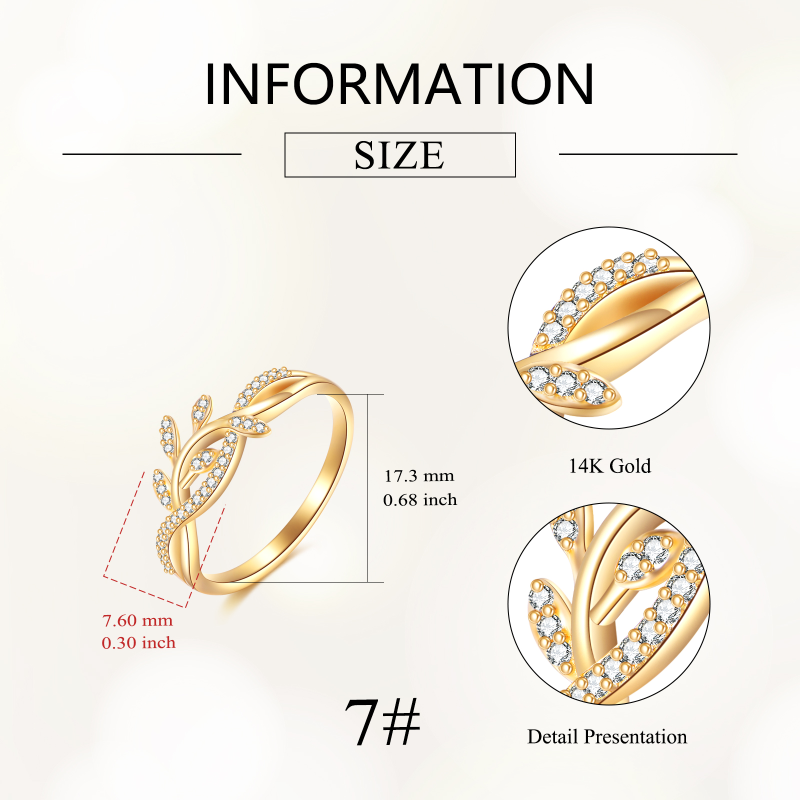 14K Gold Lab-Grown Diamond Personalized Wedding Ring for Women-4