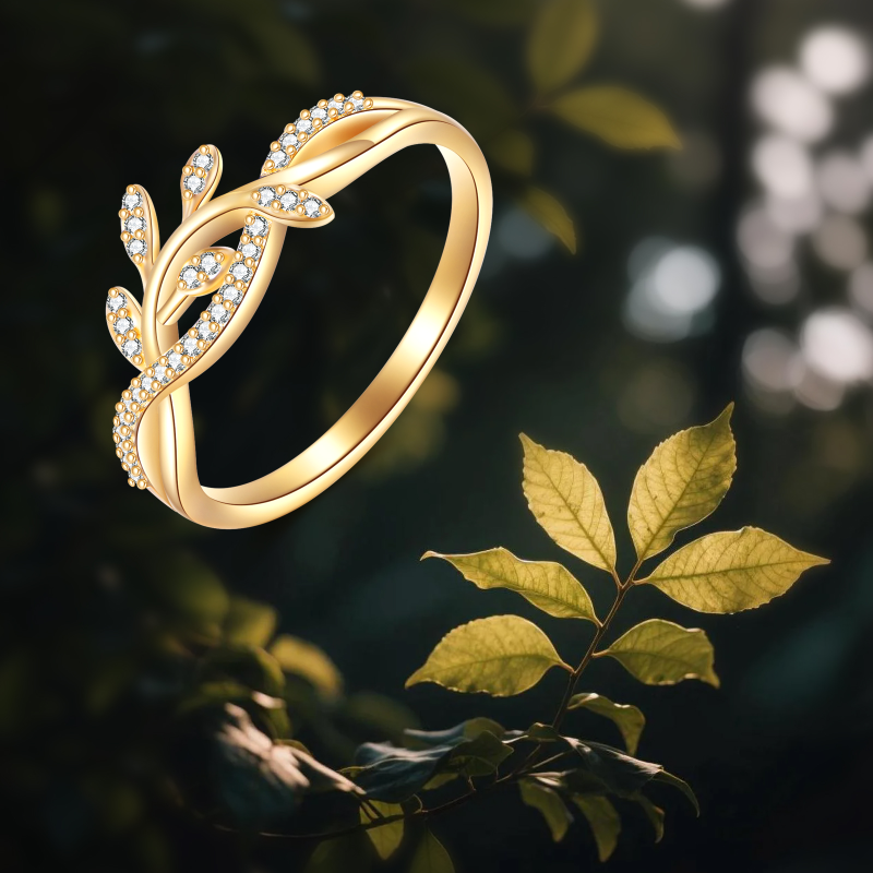 14K Gold Lab-Grown Diamond Personalized Wedding Ring for Women-5