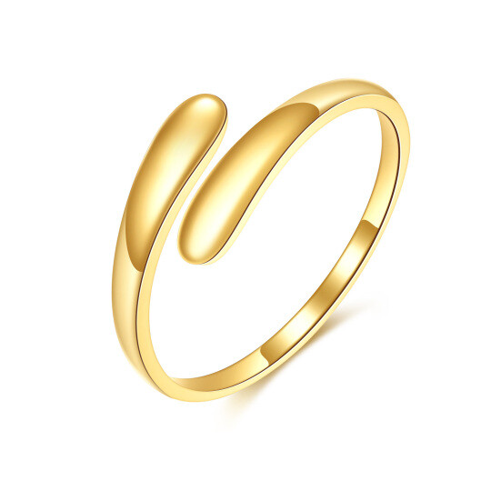 Anello aperto minimalista in oro 10K