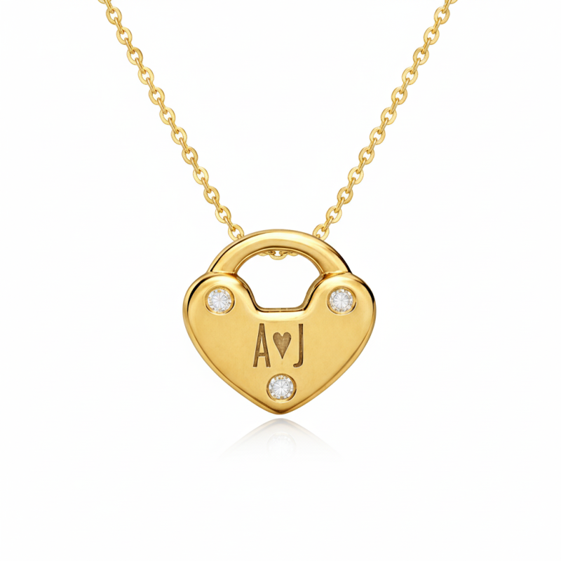 Colgantes con letras iniciales personalizables y moissanita de oro de 14 quilates-4
