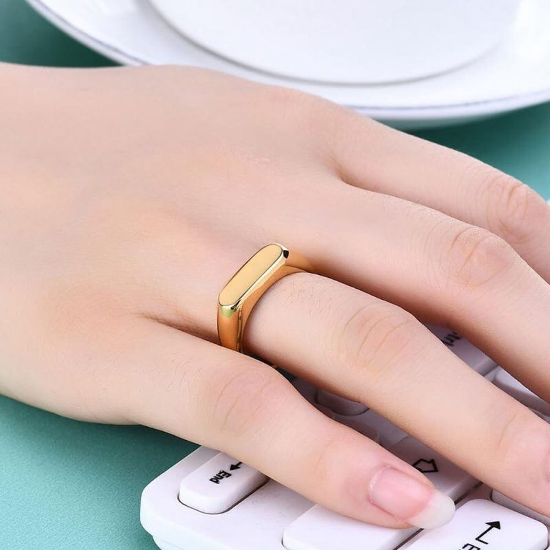 14K Gold Signet Ring-2