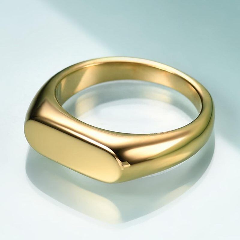 14K Gold Signet Ring-3