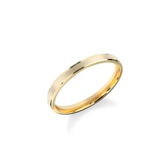 Anillo de boda de oro de 14 quilates para hombre