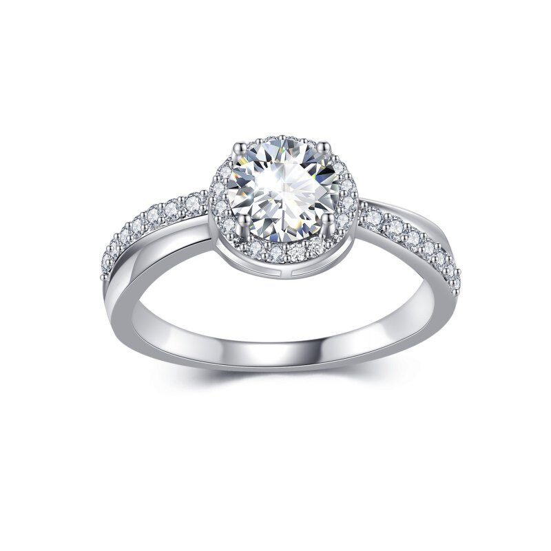 10K White Gold 1.5CT Round Cut Lab-Grown Diamond Custom Engagement Ring D Color VVS2 Clarity 3EX IGI Certified-12