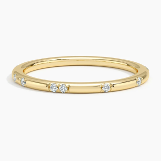 10K Gold 0.07 CT.T.W. Round Diamond Custom Couple Wedding Band D Color VVS1-VS1 Clarity 3EX-24