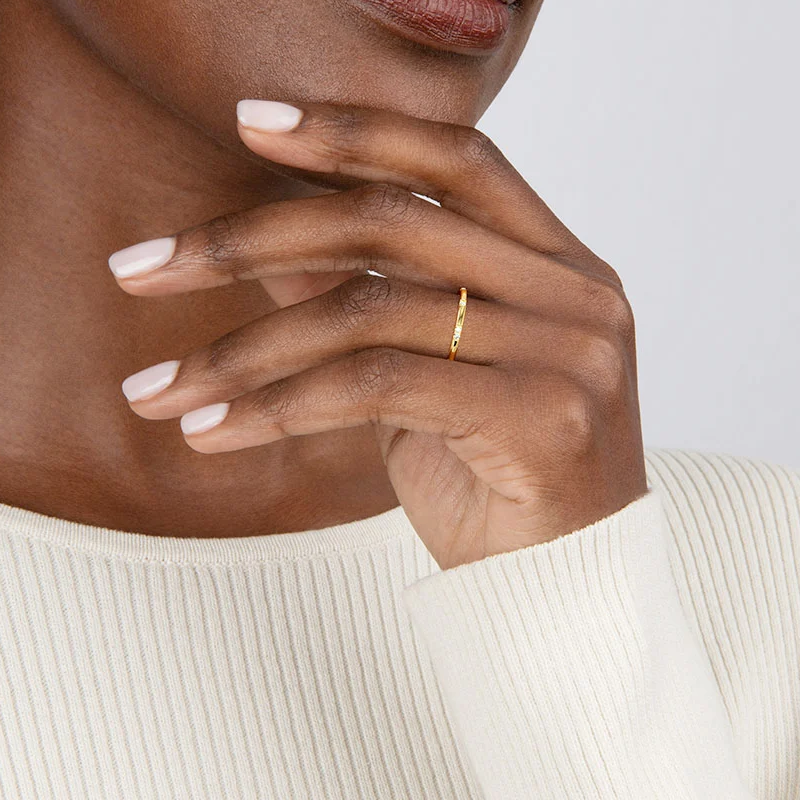 10K Rose Gold 0.07 CT.T.W. Round Diamond Wedding Band D Color VVS1-VS1 Clarity 3EX-3