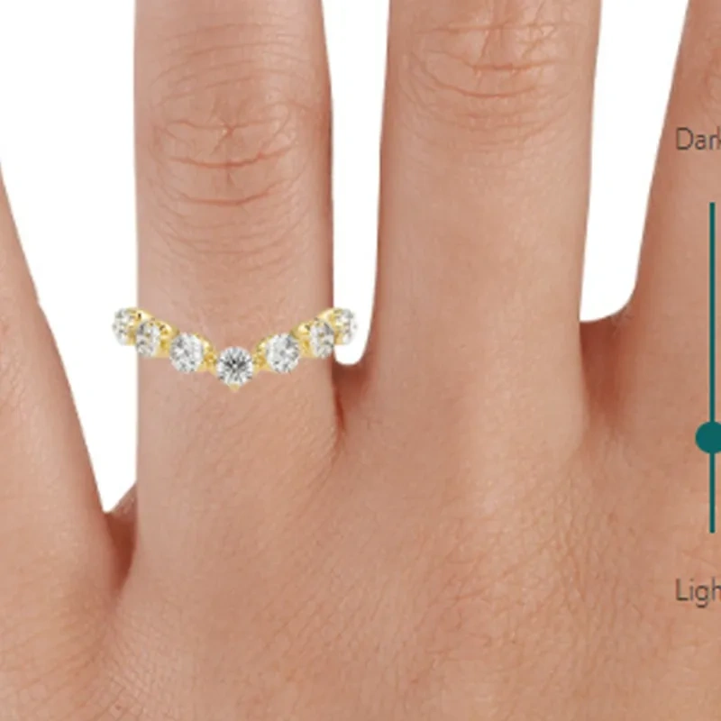 10-karätiger Roségold-Ehering mit 1 ct. Gesamtgewicht, rundem, im Labor hergestelltem Diamanten, Farbe D, Reinheit VVS1-VS1, 3EX, IGI-zertifiziert-3