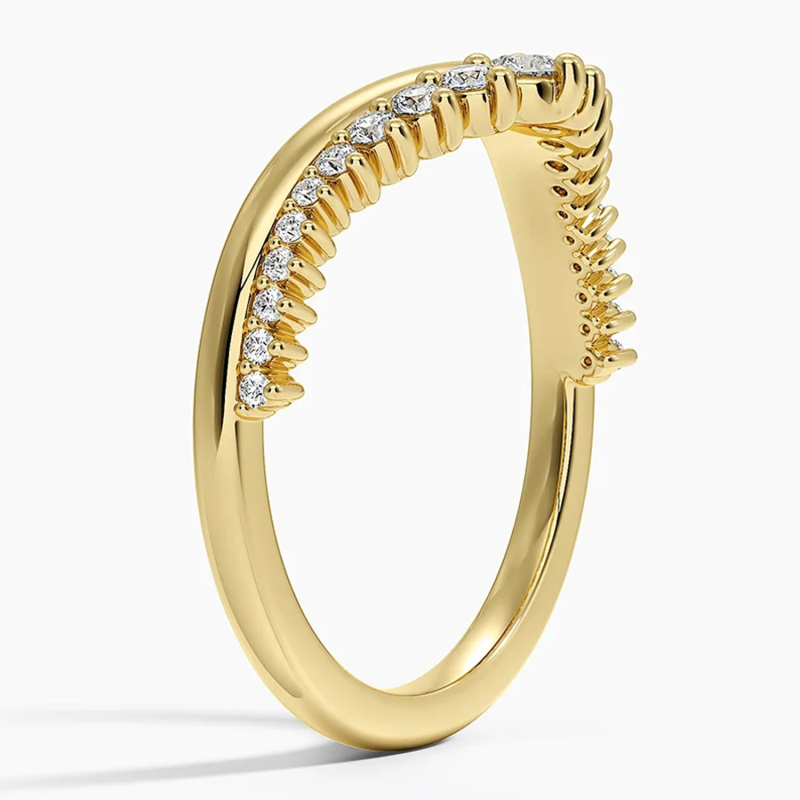 10K White Gold Diamond Custom Personalized Engraving & Wedding Ring F/G Color SI Clarity 3EX IGI Certified-2