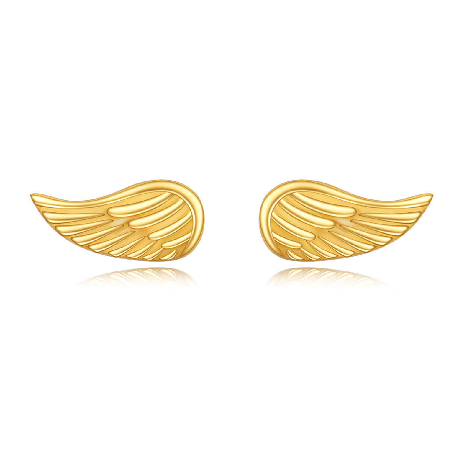 14K Gold Angel Wing… - image