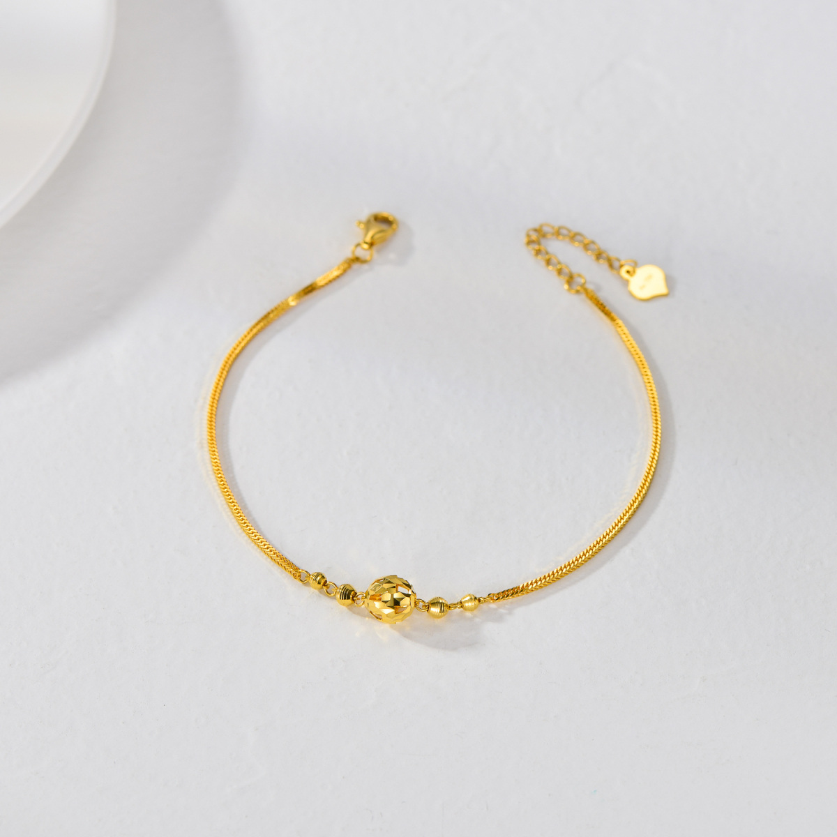 Braccialetto di perline in oro 18K-3