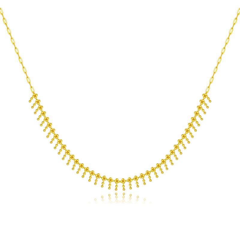 18K Gold Bead Metal… - image
