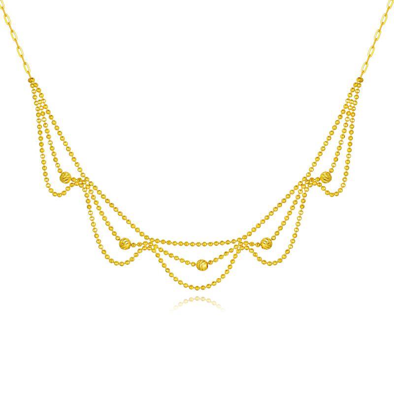 18K Gold Bead Metal… - image