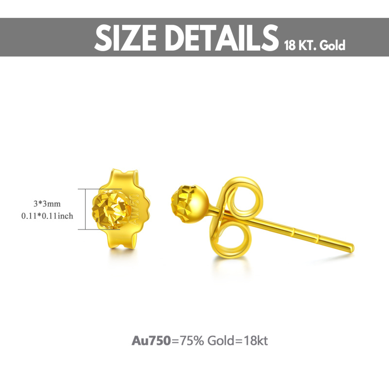 Ohrhänger aus 10-karätigem Gold mit Geburtsblumenmotiv-5