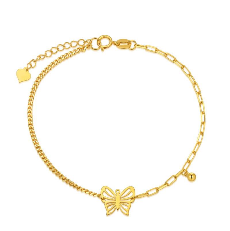 10K Gold Butterfly Bracelet-9