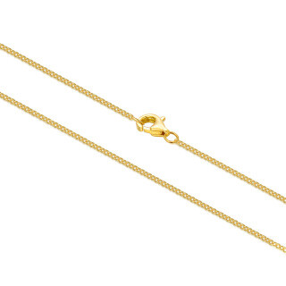 10K Gold Cable Chain Necklace-4