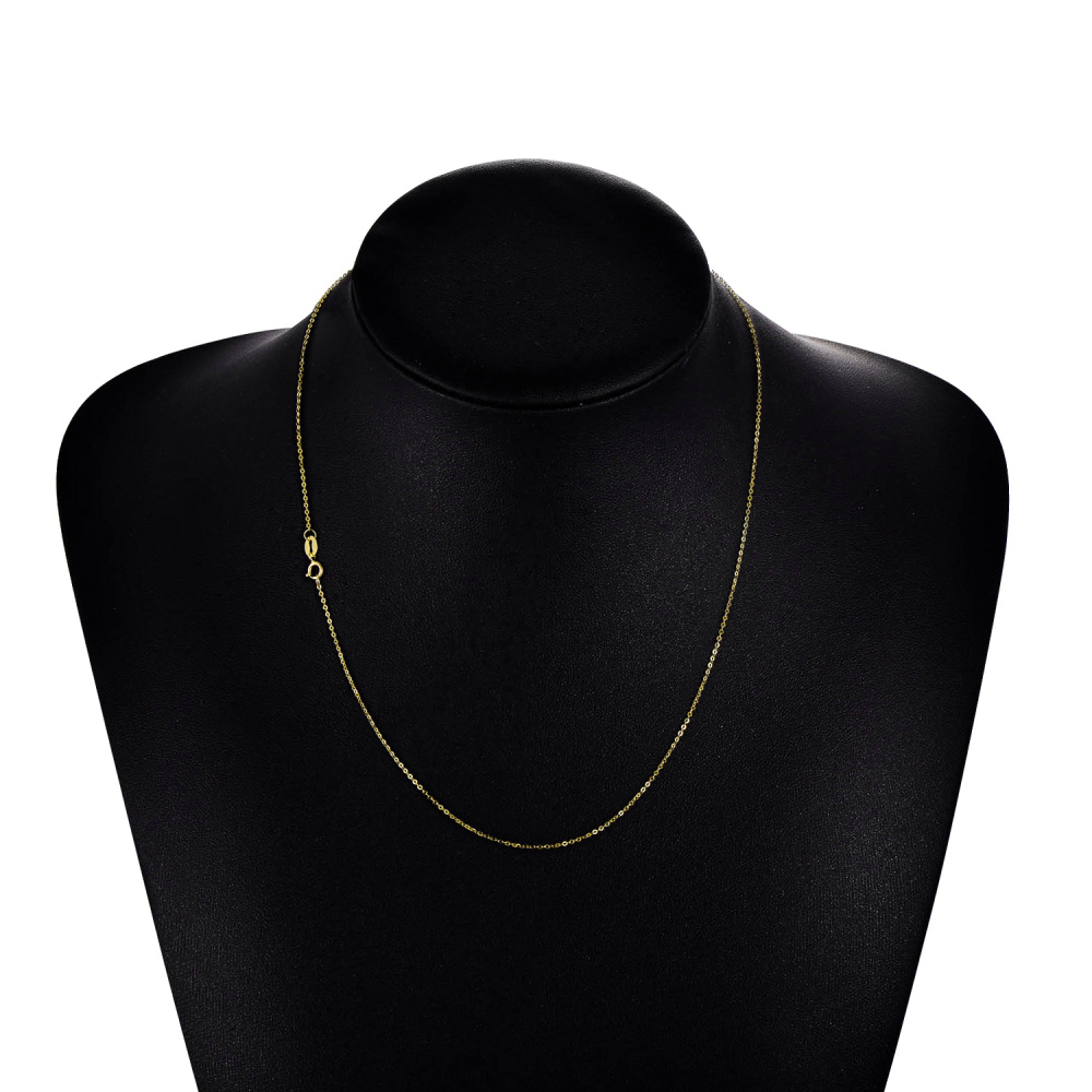 10K Gold Cable Chain Necklace-2