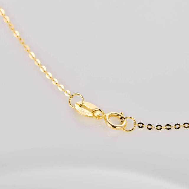 14K Gold Cable Chain Necklace-4