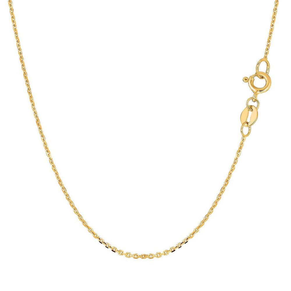 10K Gold Cable Chain Necklace-3